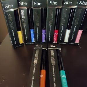 S.he eyeliners waterproof (set of 8)